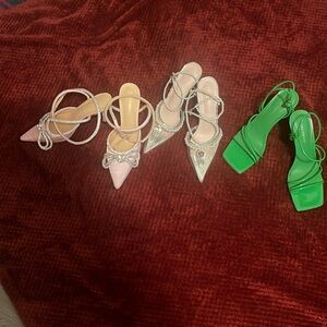 Three pair of worn once shoes